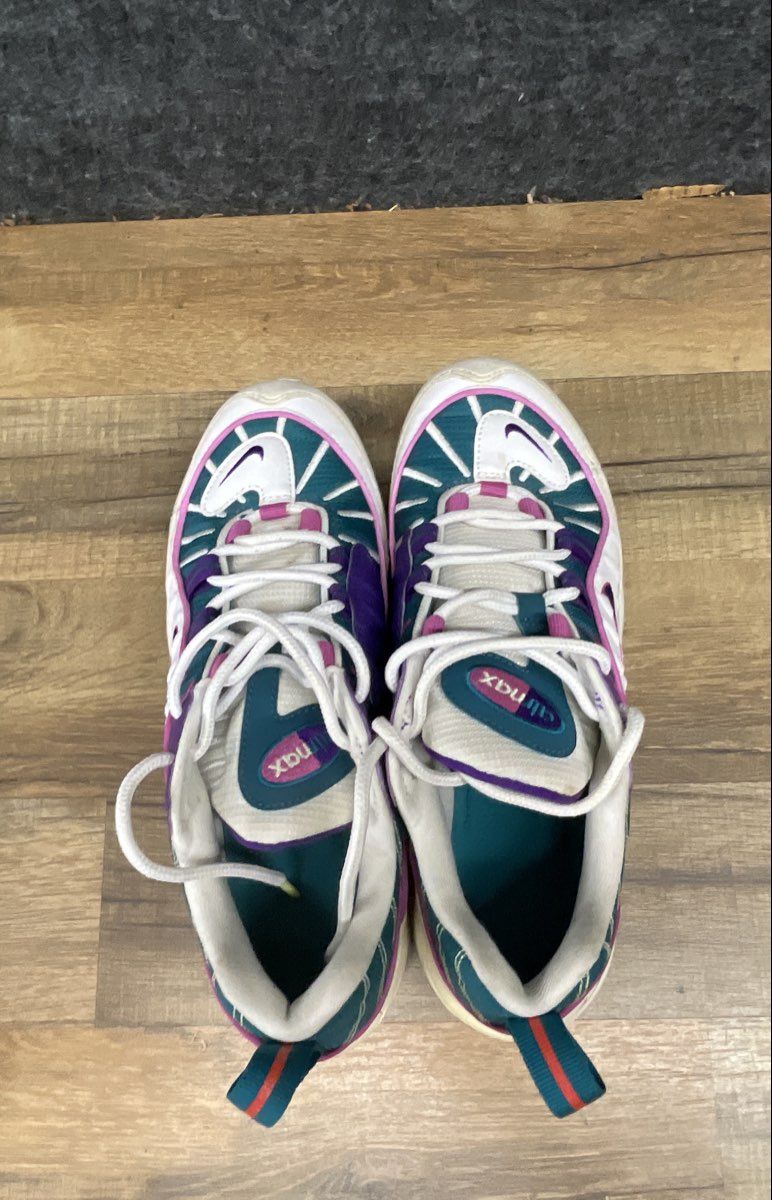 Nike Air Max 98 Teal Nebula Grape White Running Shoes Women's Size 8