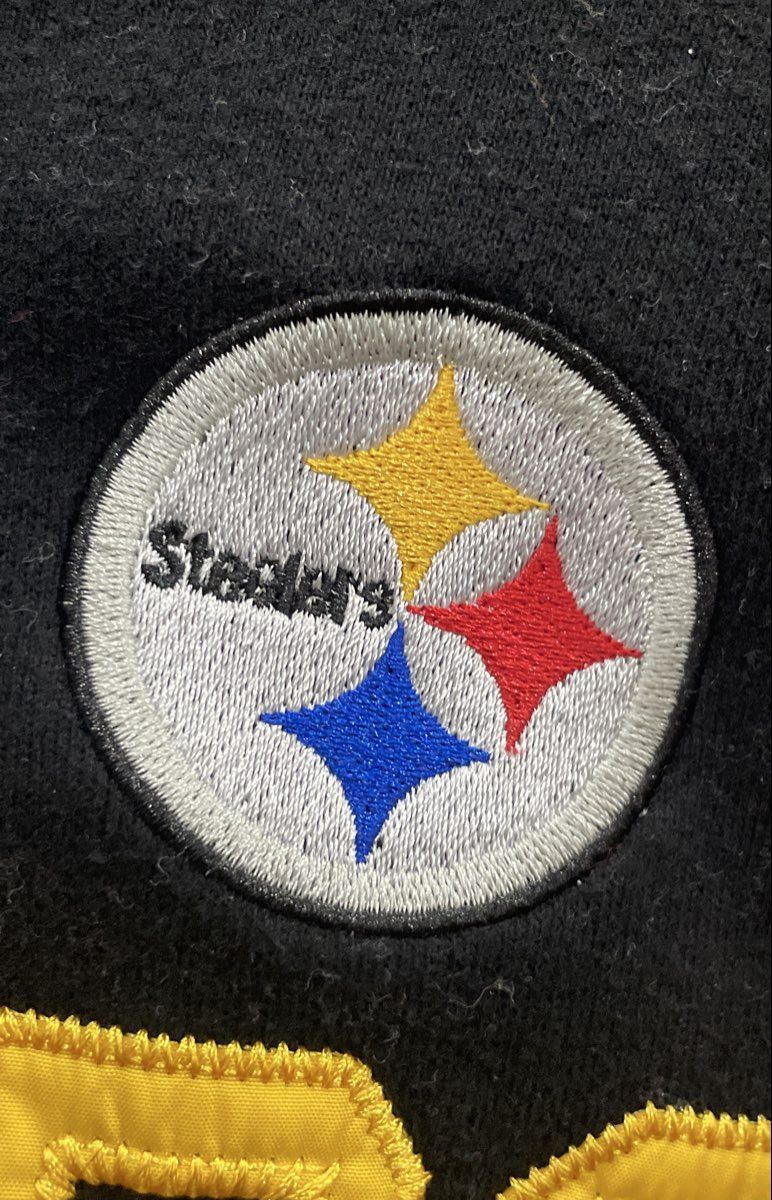 Hands High Men's Pittsburgh Steelers Black Colorblock Pullover Hoodie Sz L