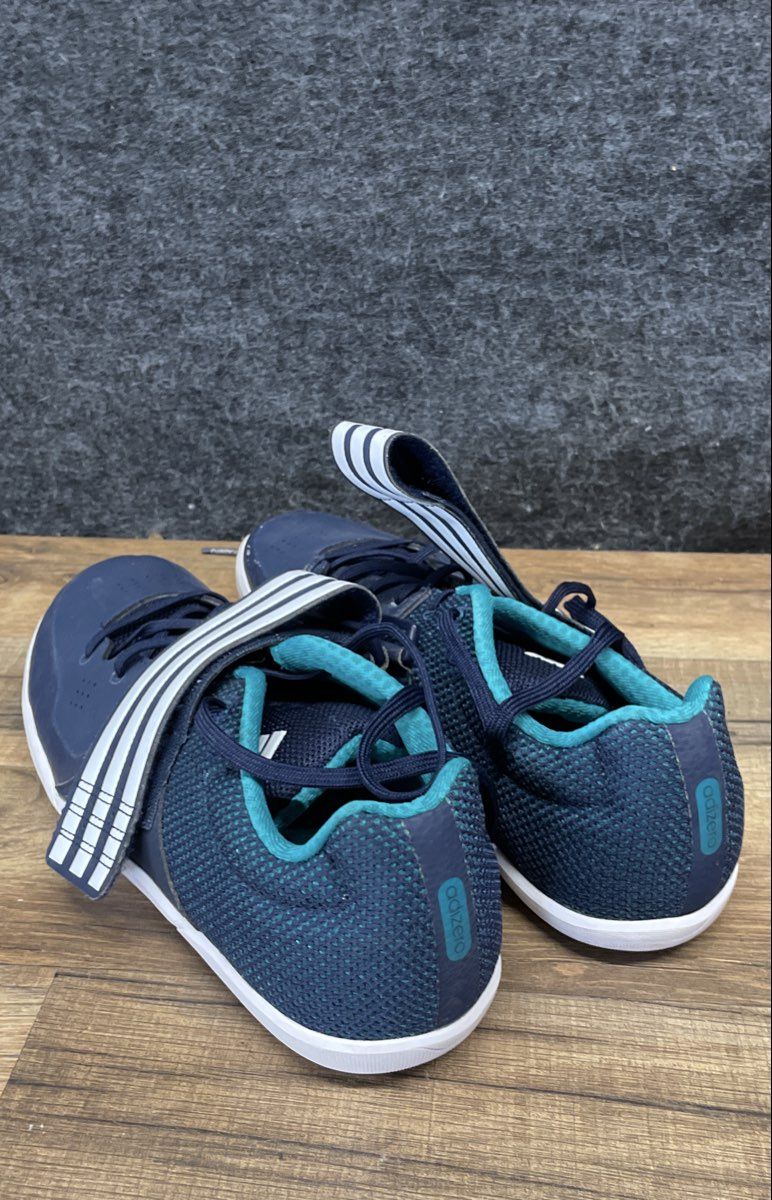 Adidas Adizero Discus Throwing Shoes Navy Blue Teal AF5645 Men's Size 8.5