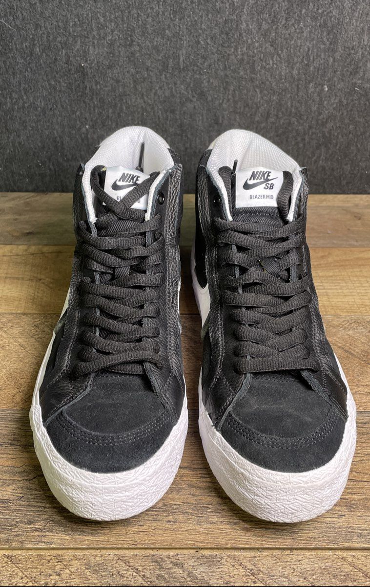 Nike SB Zoom Blazer Mid Premium Plus Black White DR9144-001 Size 8.5
