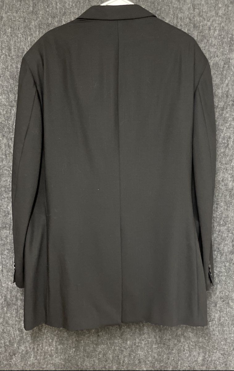 Jos. A. Bank Men's Black 100% Wool Business Express Two Piece Suit 46 Long