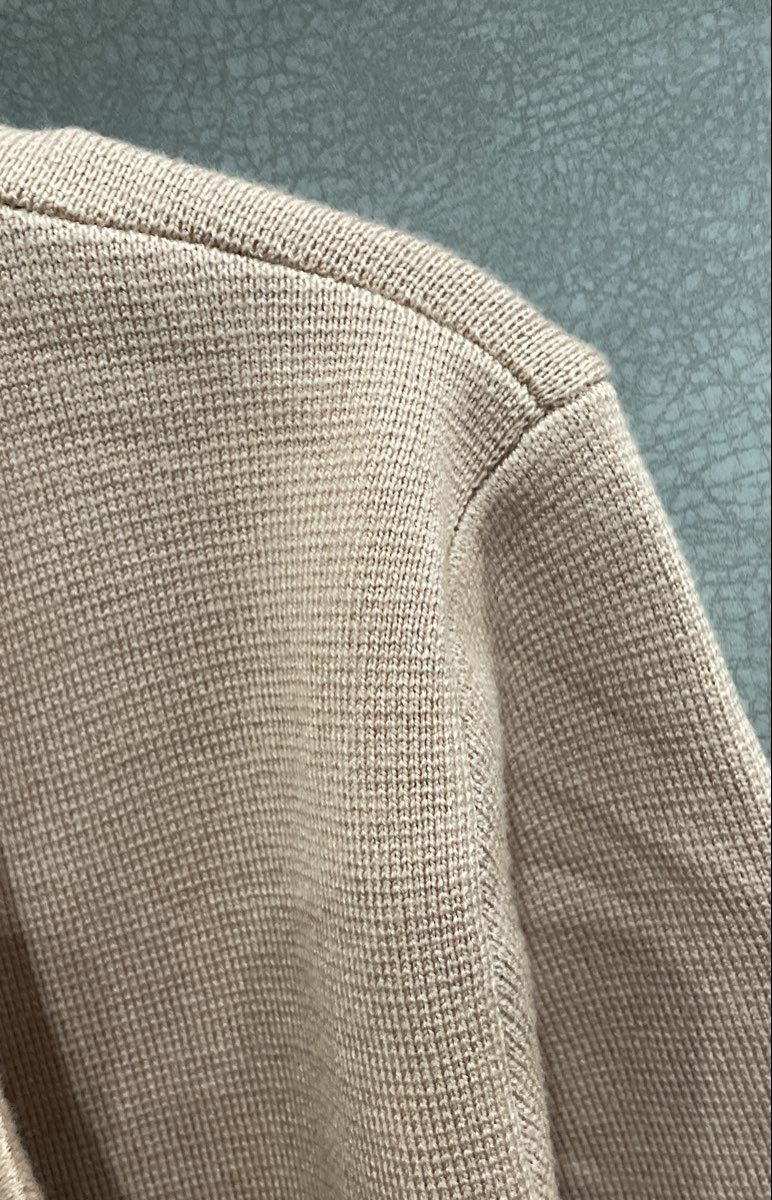 Anrabess Women's Open Front Cardigan Sweater Jacket Pinkish Tan Ribbed Sz M