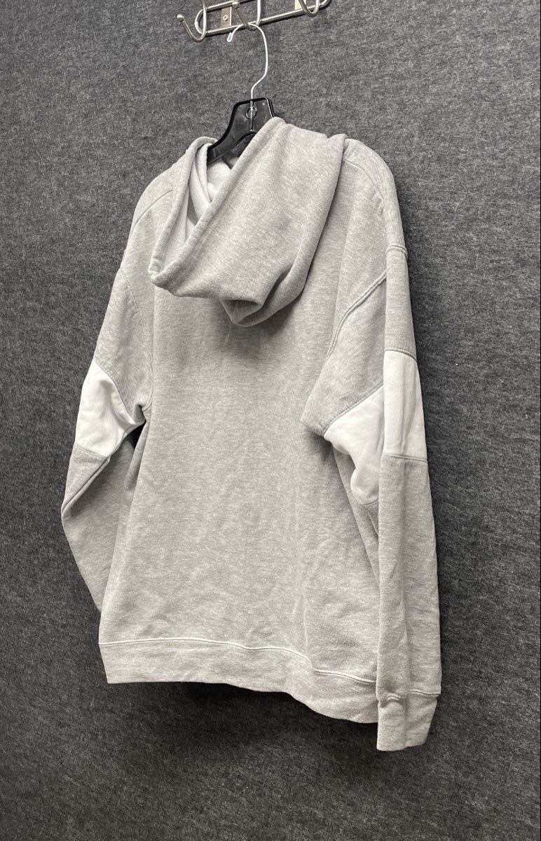 MV Sport Men's Gray White Colorblock FRDI Graphic Hoodie Sweatshirt Sz XL
