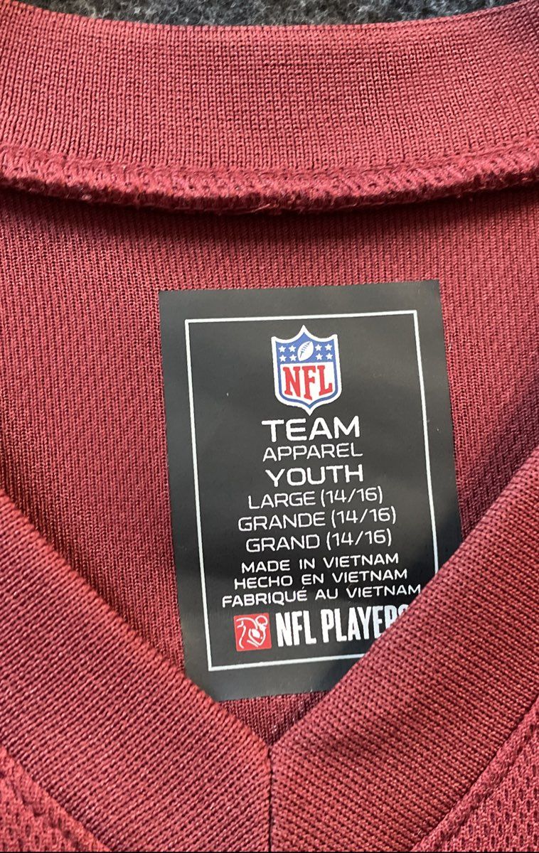 Washington Redskins Alex Smith #11 NFL Team Apparel Youth Large Jersey Burgundy