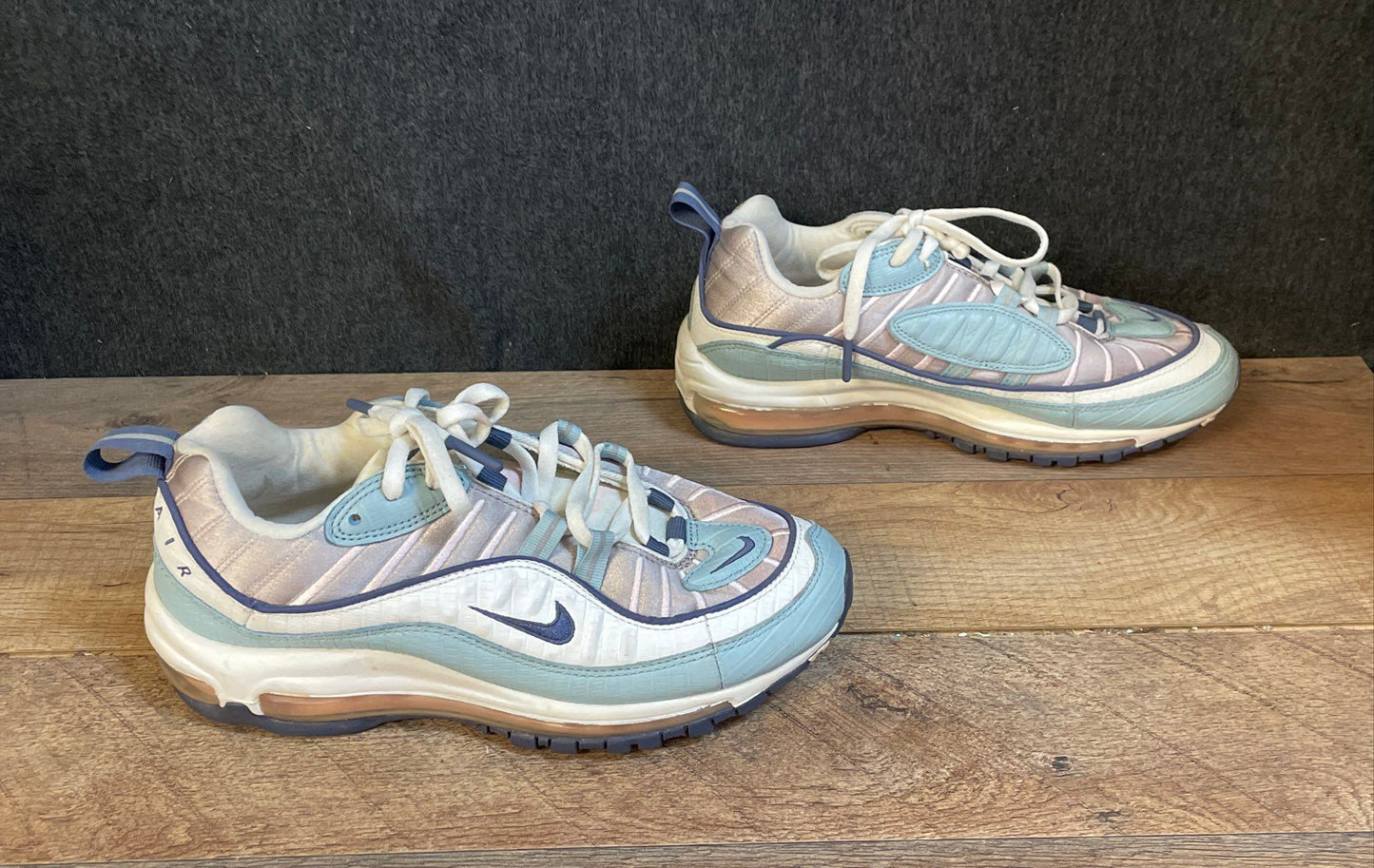 Nike Air Max 98 Iced Lilac Fresh Mint Women's Running Shoes Size 8