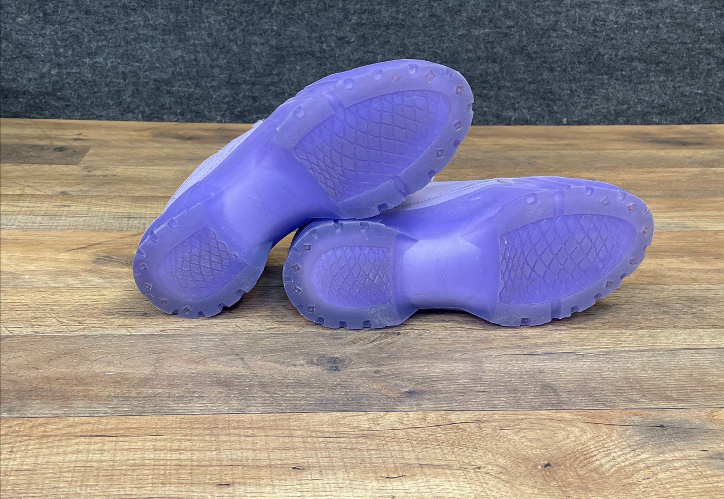 Reebok Club C Cardi B Digital Glow Purple Platform Sneakers Size 4.5