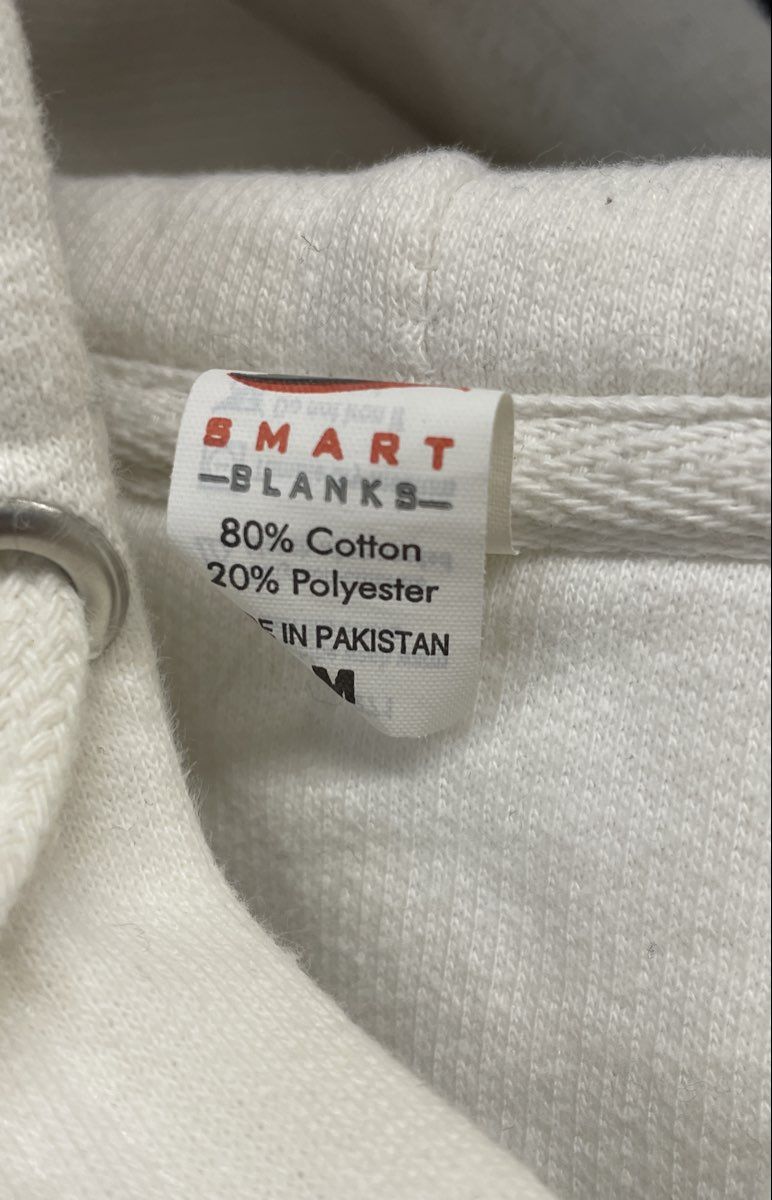 Smart Blanks Men's White Legend Forever Blue Dragon Japanese Graphic Hoodie Sz M