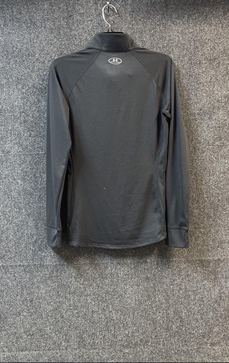 Under Armour Women's 1/4 Zip Pullover Jacket Black Mock Neck Sz S/M