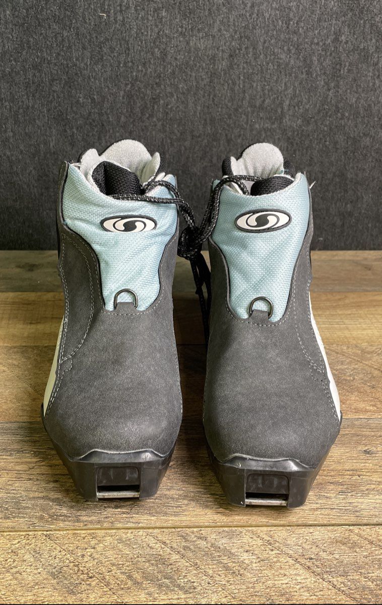 Salomon Women's Cross Country Ski Boots SNS Profil Size 8 Thinsulate Grey