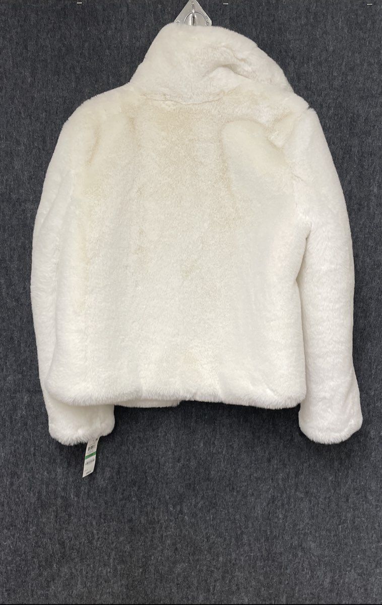 I.N.C. International Concepts Women's Cream Shawl Collar Faux Fur Jacket L NWT
