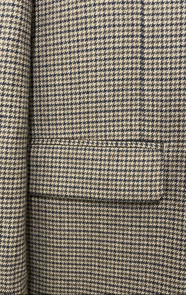 Lauren Ralph Lauren Men's Blazer Brown Houndstooth Stretch Sport Coat Sz 56R