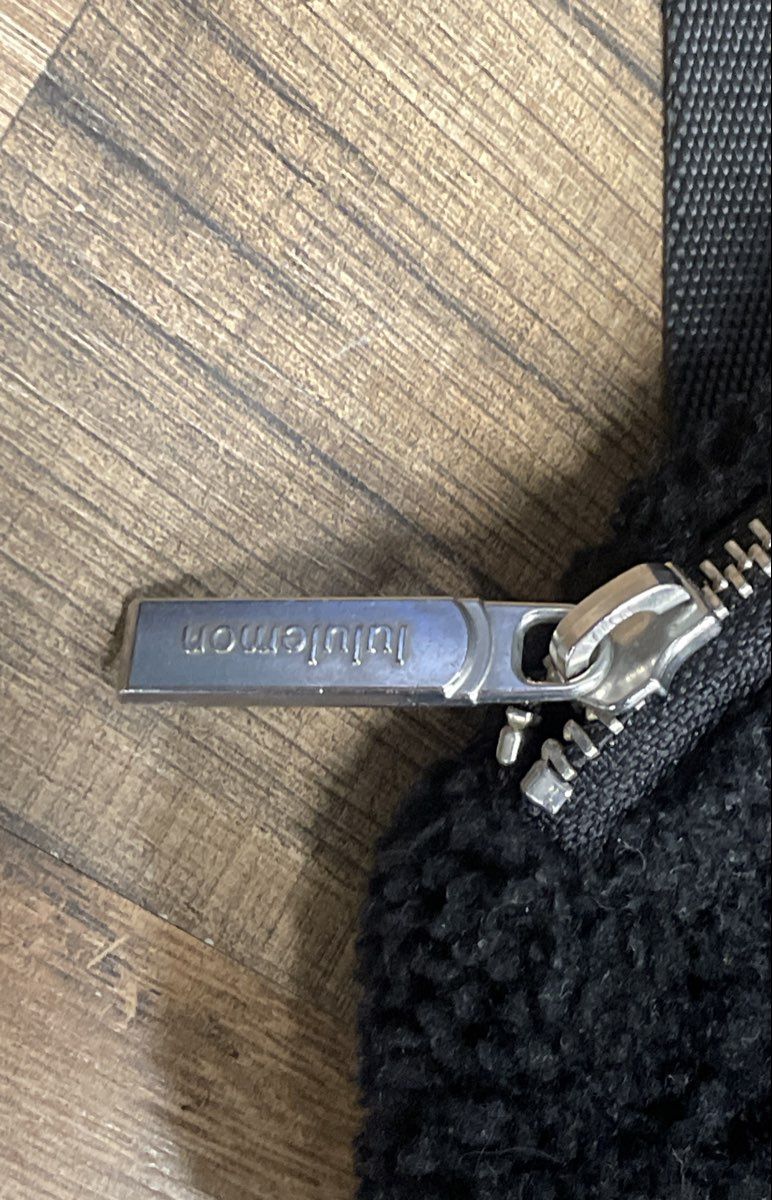 Lululemon Black Fleece Sherpa Everywhere Belt Bag 1L Pouch Silver Hardware