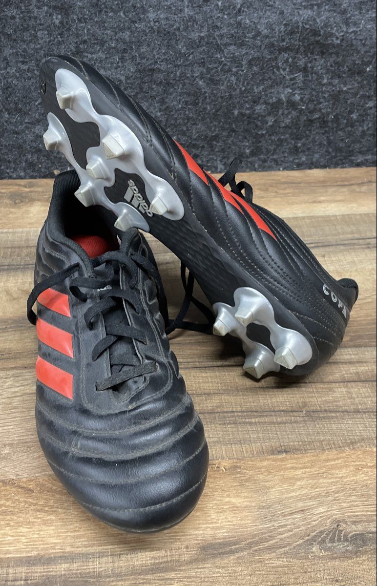 Adidas Copa 19.4 FG Core Black Solar Red Soccer Cleats Size 9.5