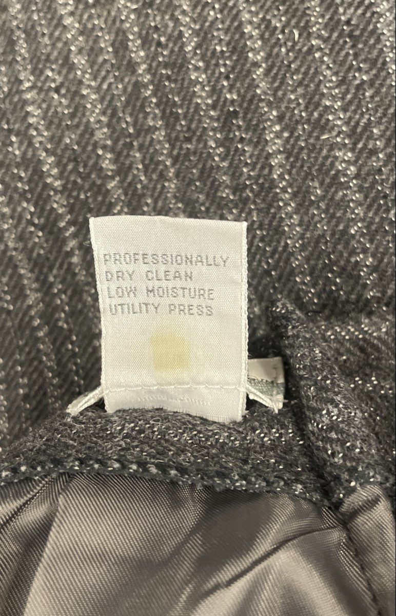 Glenbrooke Women's Gray Pinstripe Wool Blend Blazer Skirt Set Vintage 90s Sz 12