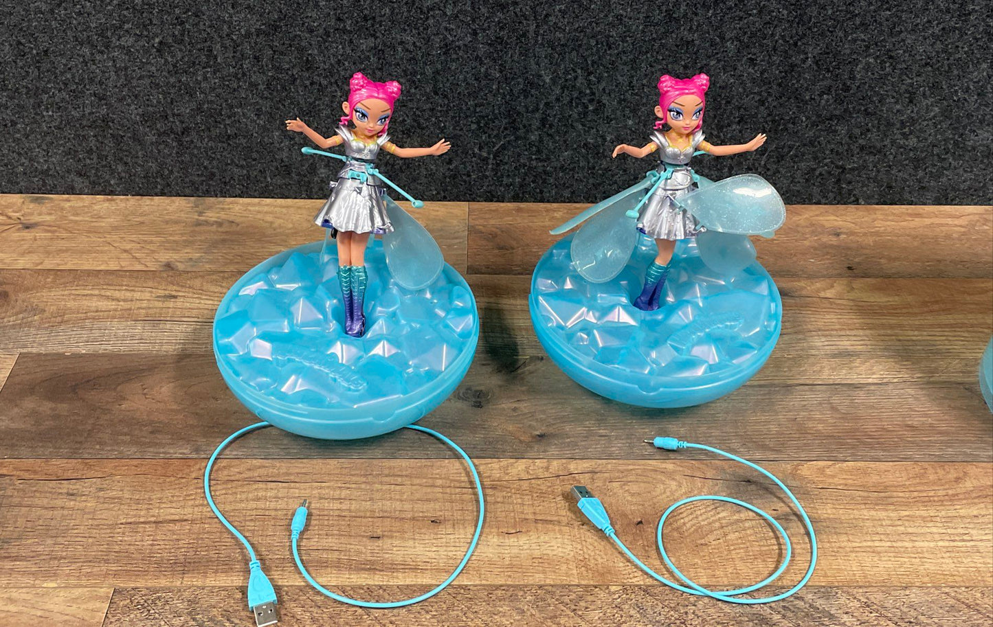 Hatchimals Pixies Crystal Flyers Flying Doll Lot of 2 Toys w/ USB Chargers