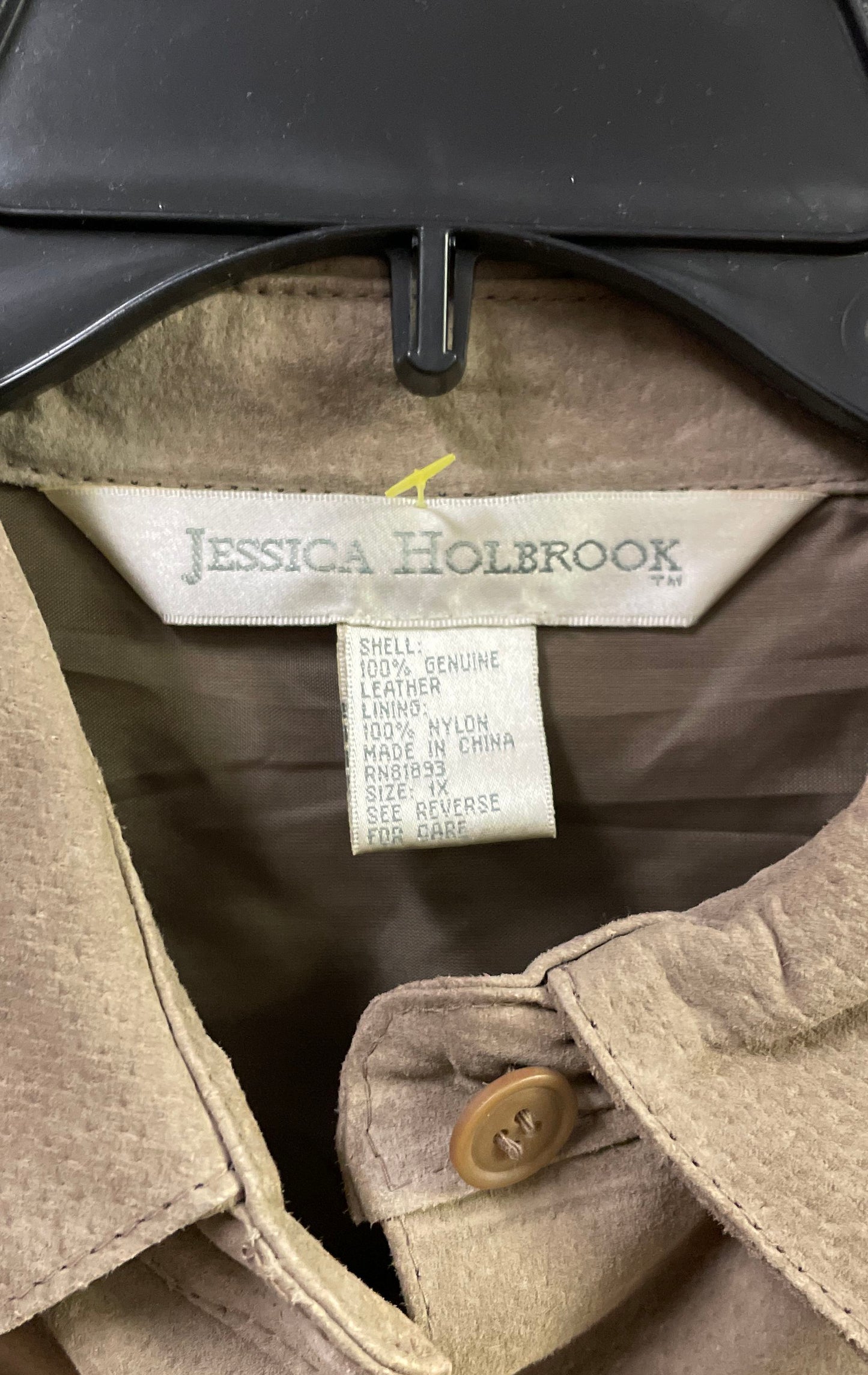 Vintage 90s Jessica Holbrook Suede Leather Jacket & Shirt Jacket Lot Sz 1X