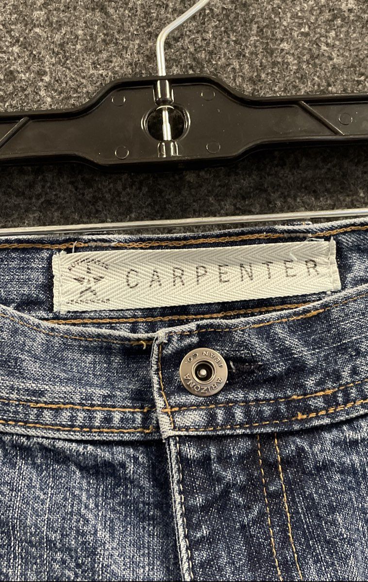 Arizona Jean Co Men's Blue Carpenter Denim Utility Shorts 100% Cotton Sz 36