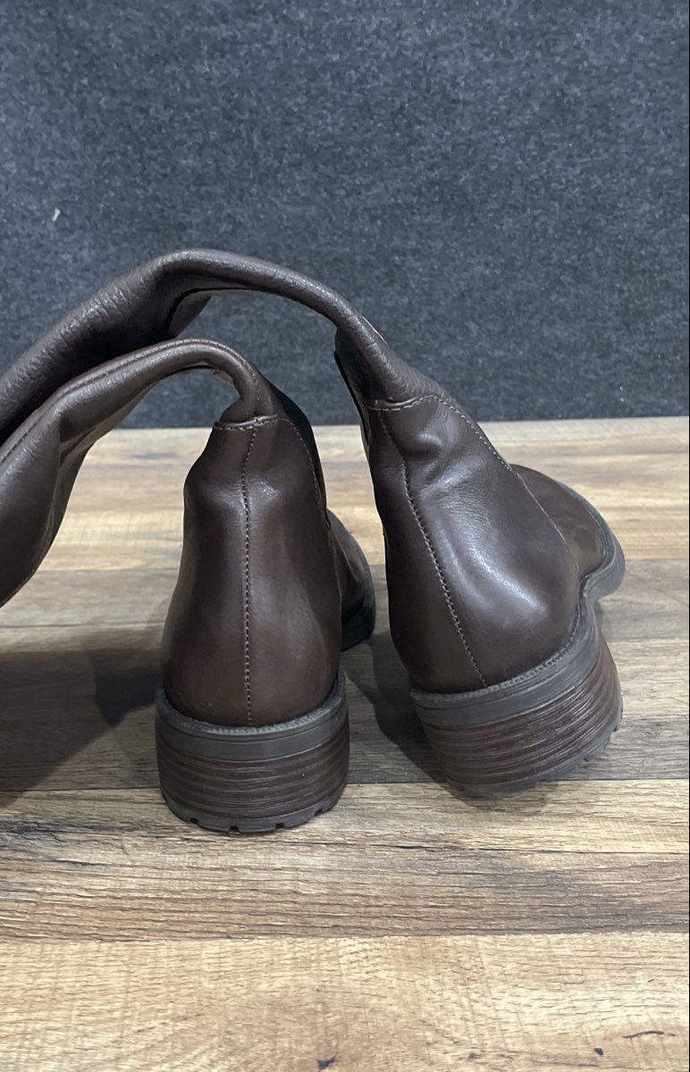 Enzo Angiolini Eanololyn Brown Leather Knee High Riding Boots Women's Size 7.5