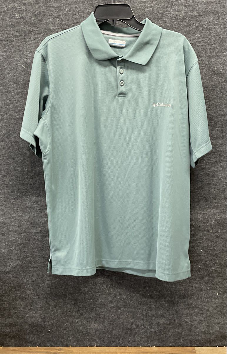 Columbia Men's Perfect Cast Polo Shirts Lot of 2 Green Gray Short Sleeve Sz XL