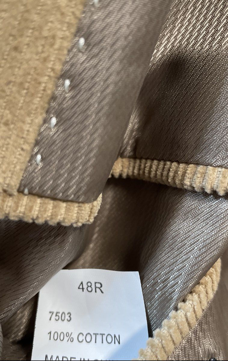 Dockers Men's Tan 100% Cotton Corduroy 2-Button Blazer Sport Coat Sz 48R