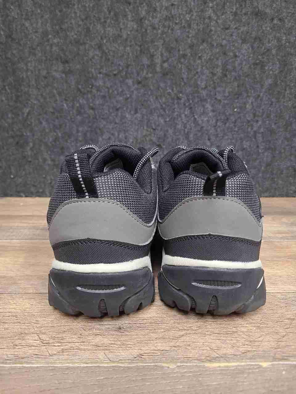 Larnmern LM150105K Black Grey Steel Toe Safety Hiking Shoes Men's Size 11