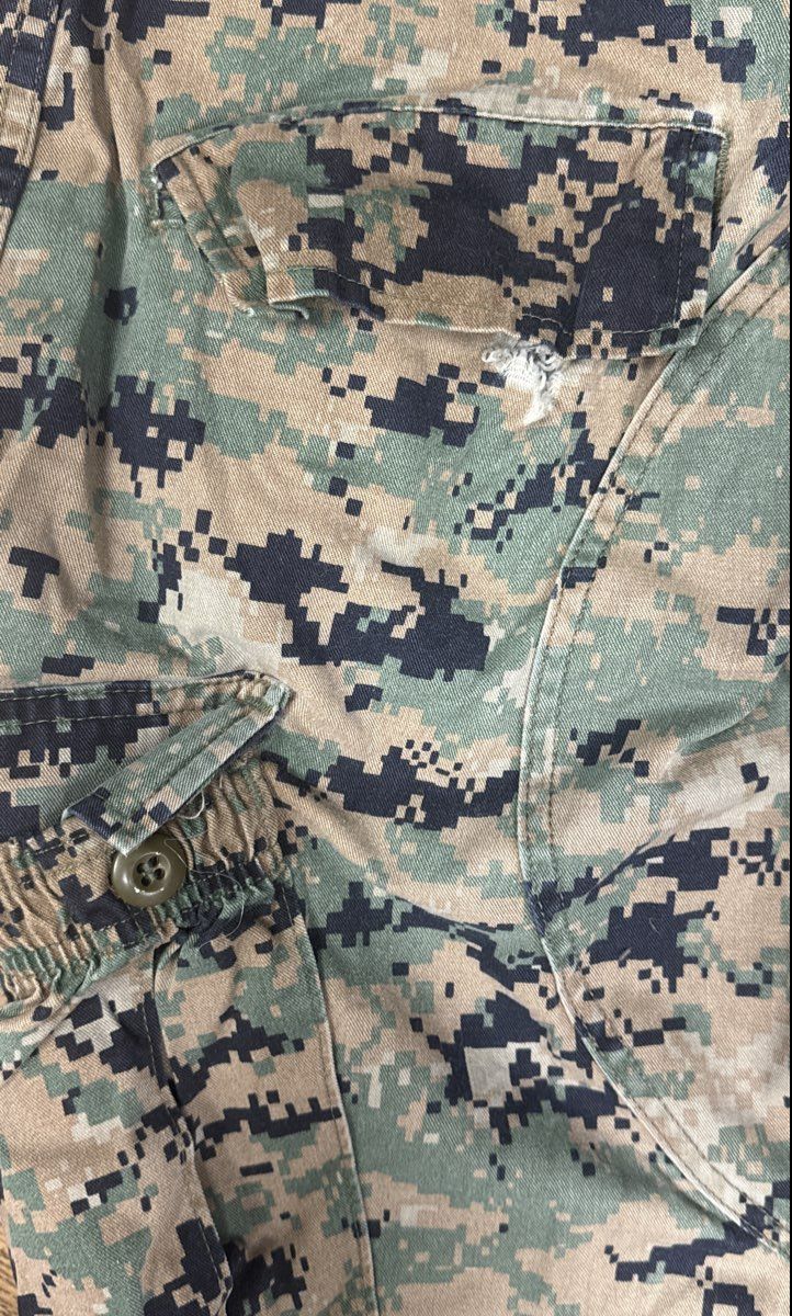 USMC Military Issue Men's MCCUU Combat Trousers MARPAT Woodland Camo Sz L Reg
