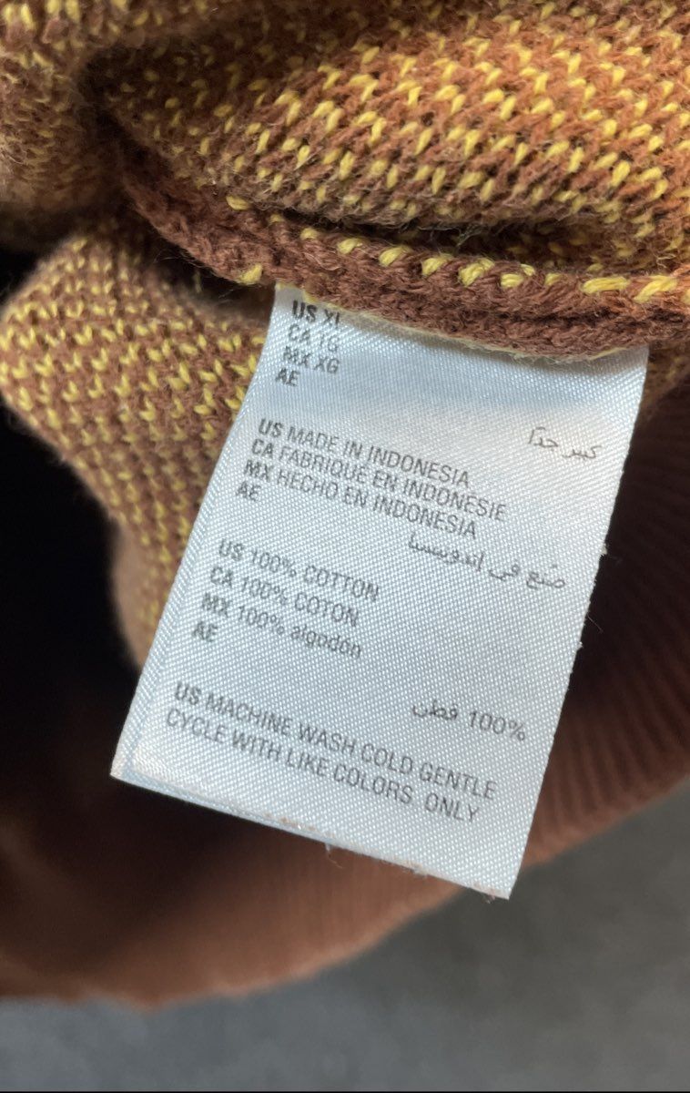 Sun + Stone Men's Southwestern Geometric Cotton Hooded Sweater Sz XL