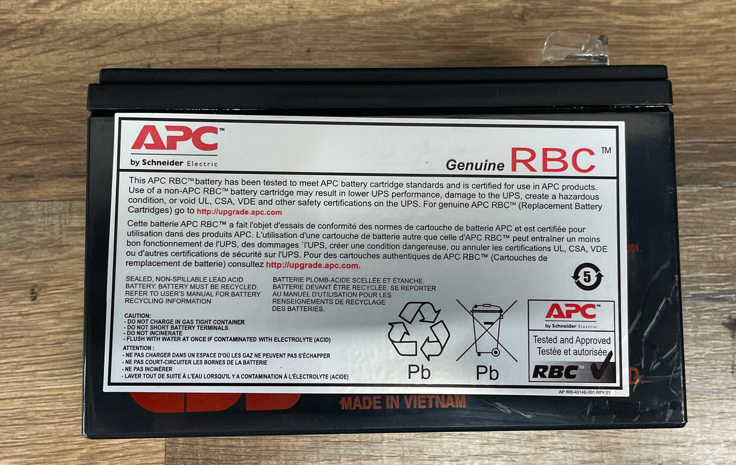 UPS Battery Center TLV1265F2F1 12V 6.5Ah Non-Spillable Battery [IOB]