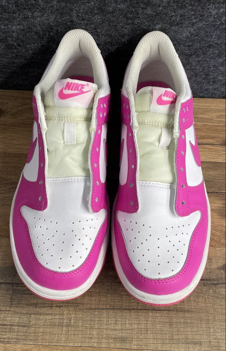 Nike Dunk Low Active Fuchsia White GS Youth Sneakers Size 6Y
