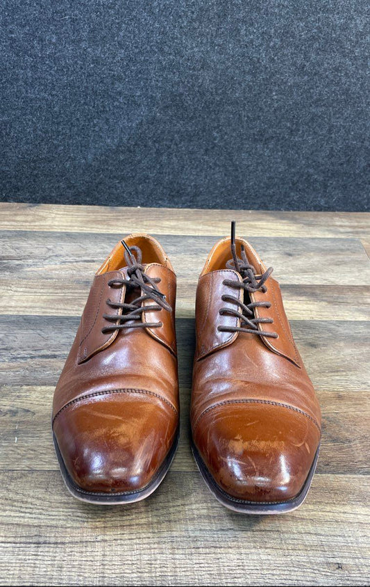 Florsheim Brown Leather Cap Toe Derby Dress Shoes Men's Size 12 D
