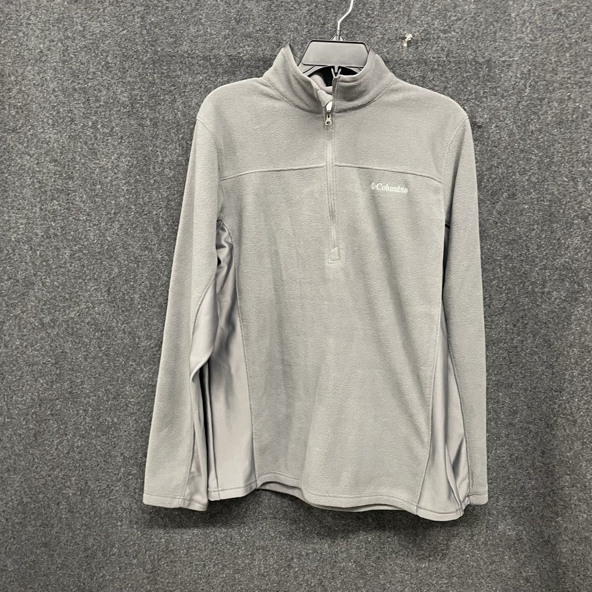 Columbia Men's Gray Basin Trail III Quarter Zip Fleece Pullover Jacket Sz M
