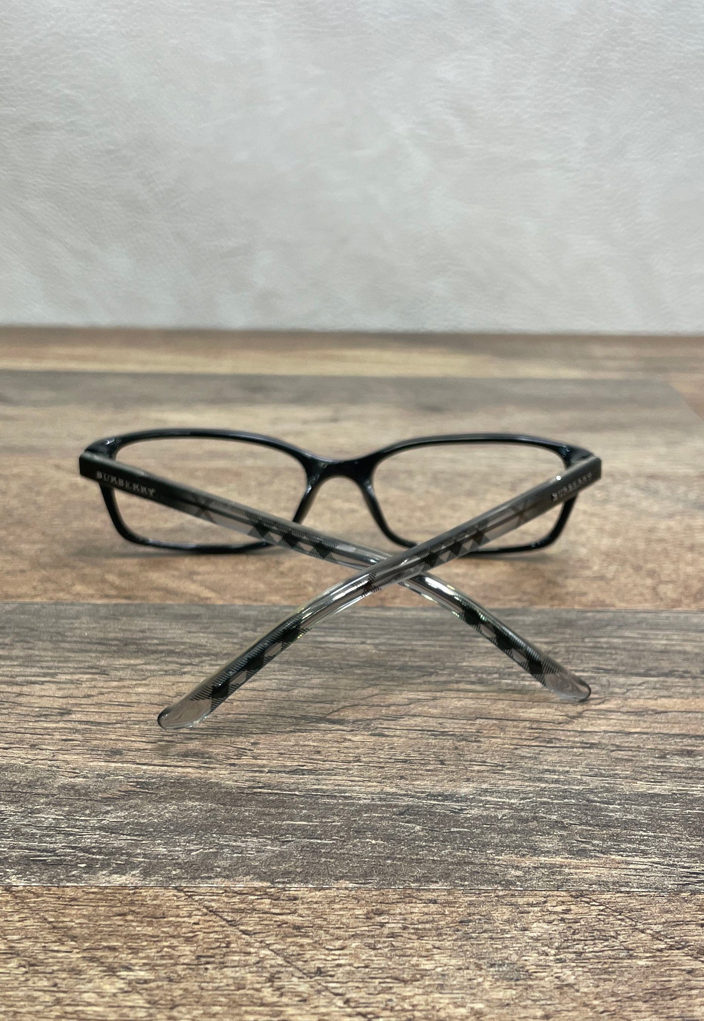 Burberry Black Check B 3164 Eyeglasses Frames Made in Italy Sz 51-16-135 COA