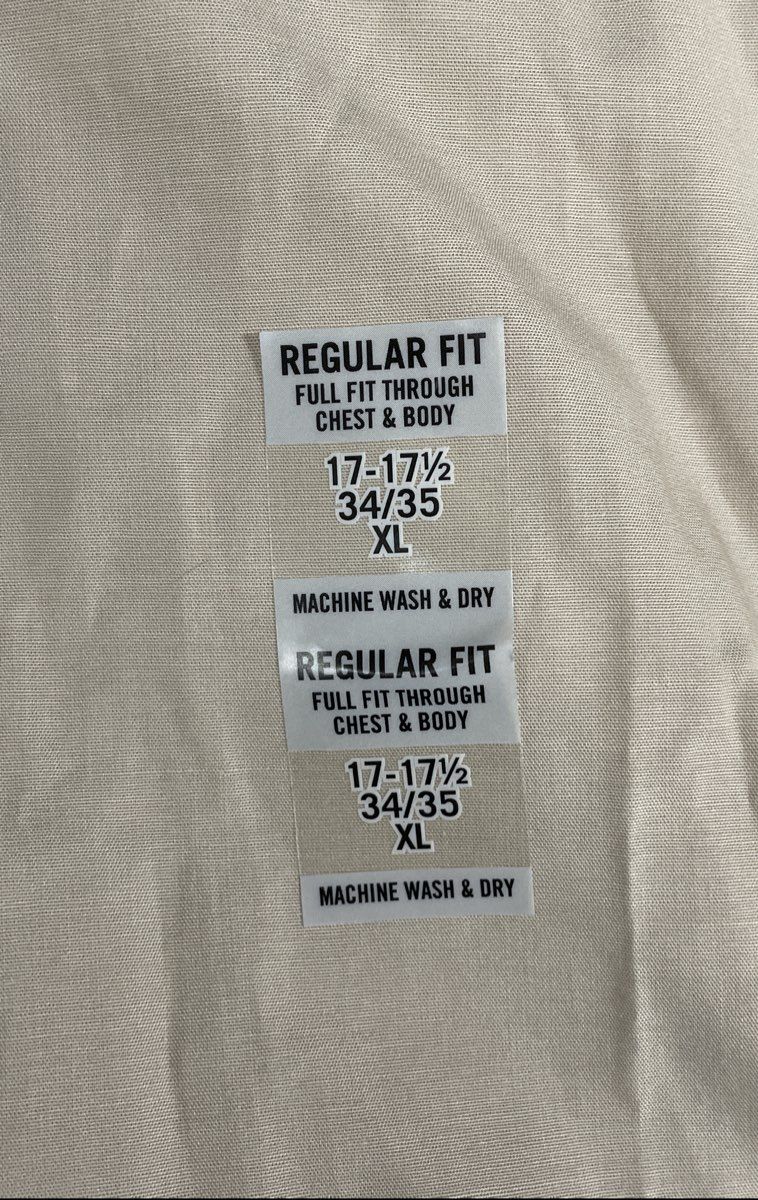 Lot of 2 Unlisted Men's Dress Shirts Blue Cream Slim Regular Fit Sz XL NWT