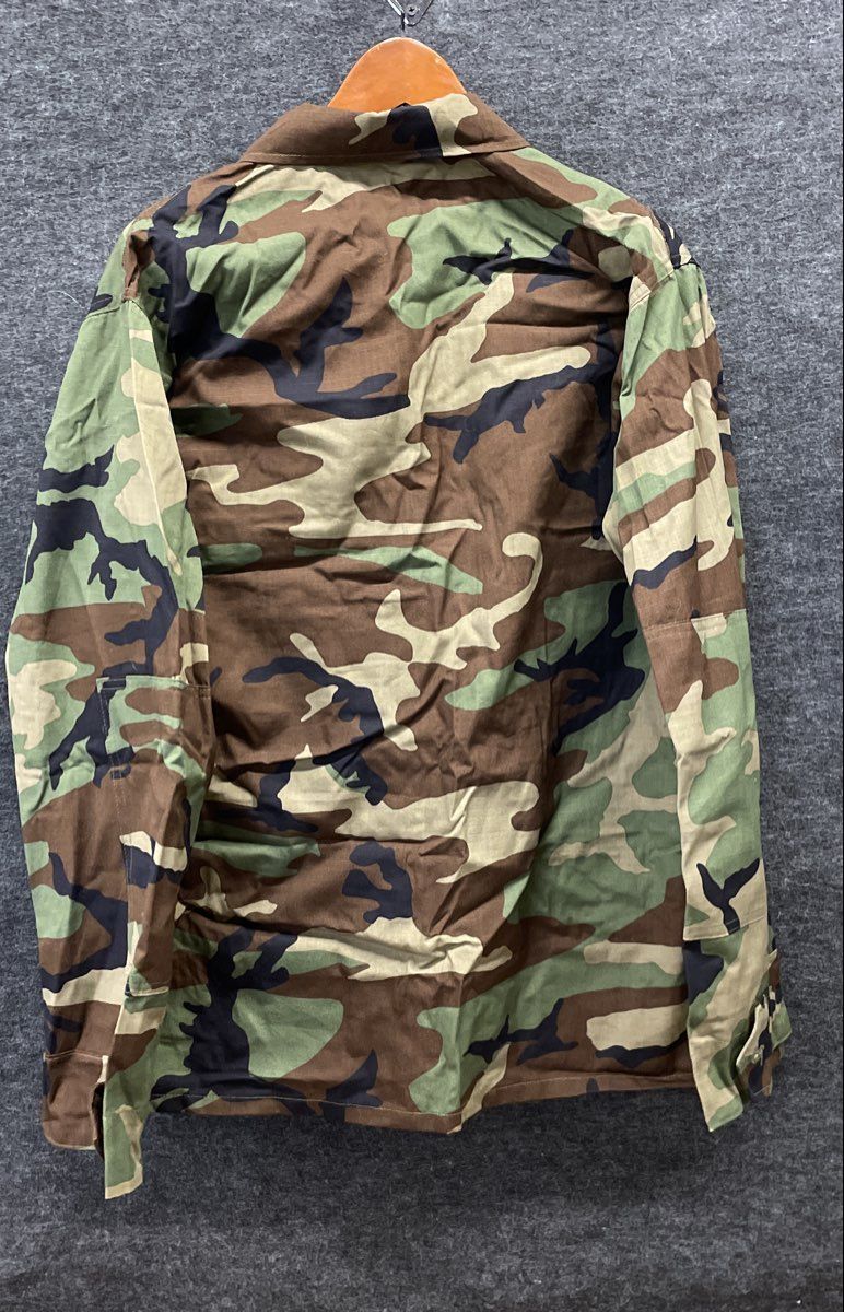 Lion Apparel Men's Woodland Camo BDU1000-10 Cotton Station Uniform Jacket Sz L-R