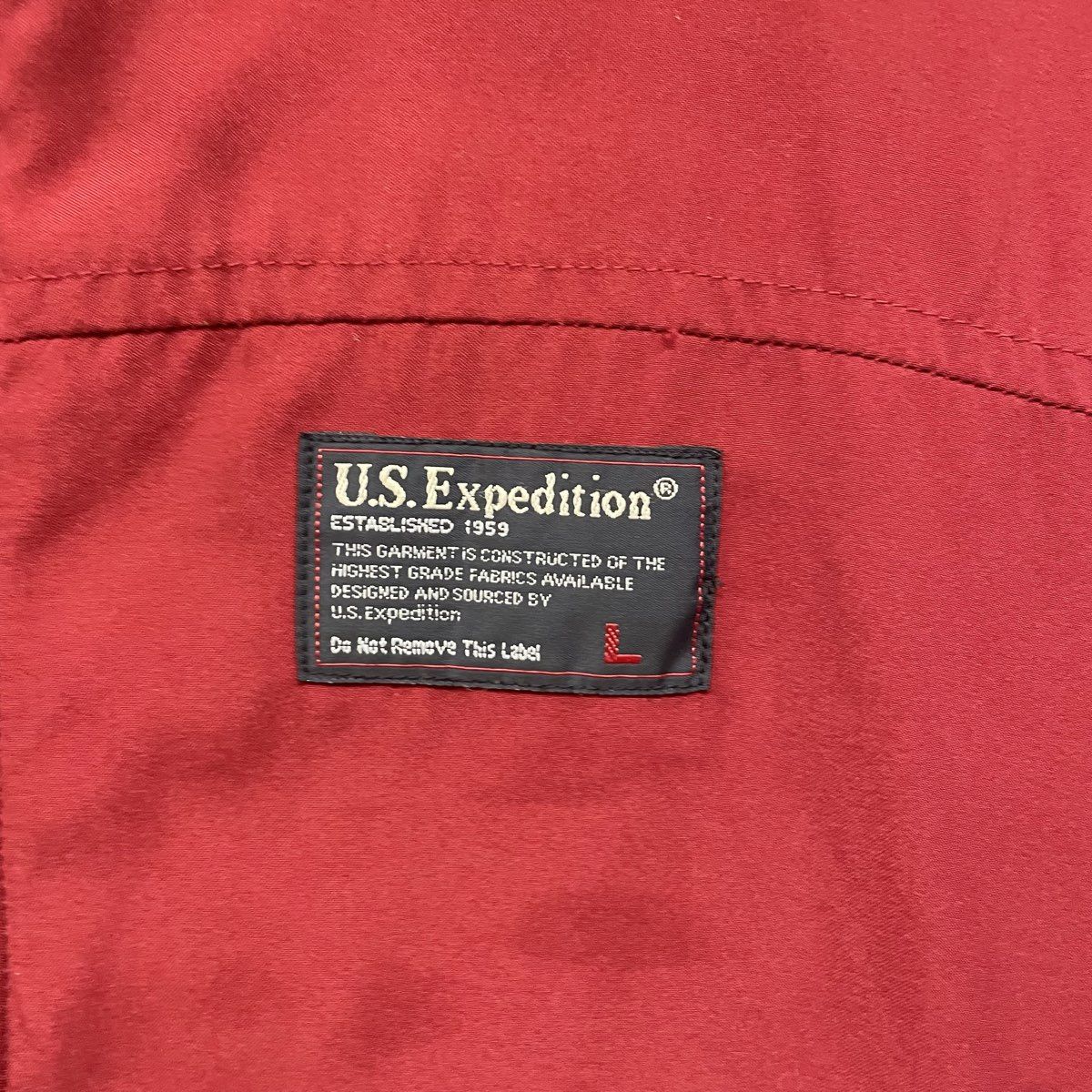 U.S. Expedition Men's Red Grey Reversible Fleece Lined Full Zip Vest Sz L