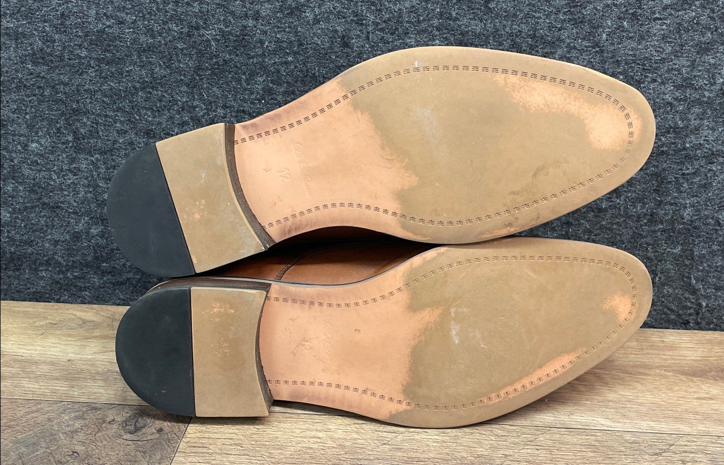 Crevo Milton Cognac Leather Double Monk Strap Dress Shoes Men's Size 13