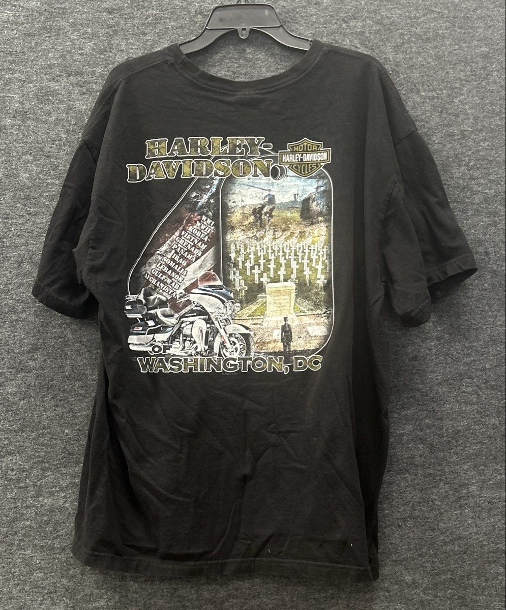 Harley Davidson Men's Washington D.C "Rolling To Remember" T-Shirt Size 2XL