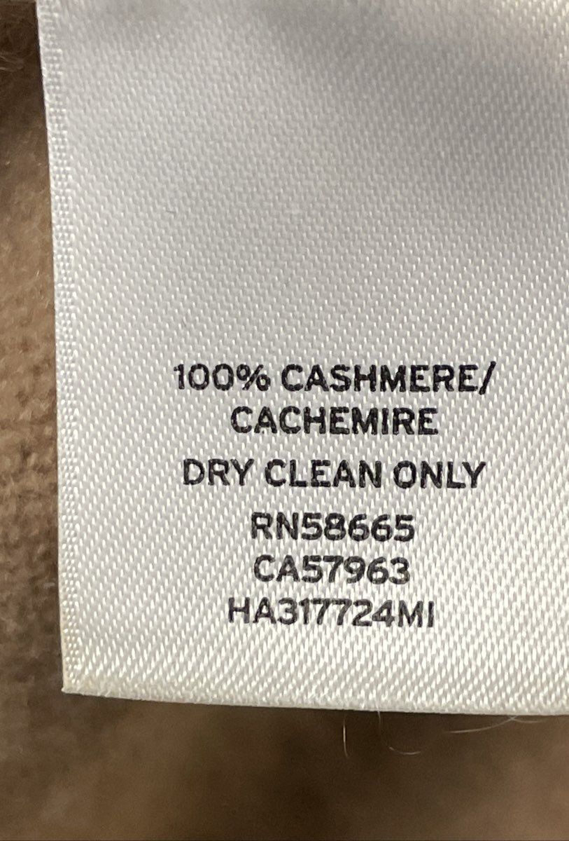 Halogen Women's Tan 100% Cashmere Crewneck Pullover Sweater Size M