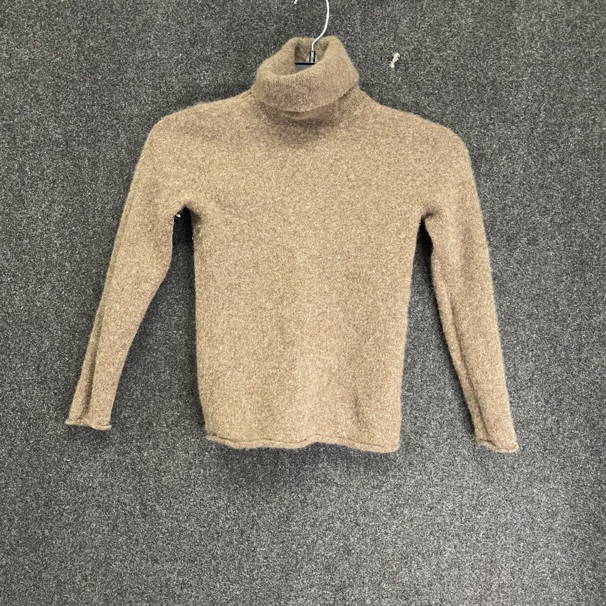 Philosophy Cashmere Women's Tan Heather Turtleneck Sweater Sz S