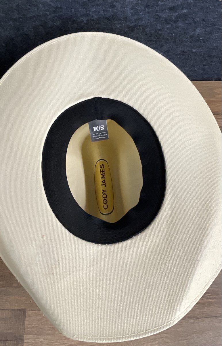 Cody James Men's Ivory Woven Cowboy Hat Lot of 2 Cattleman Crease Sz S/M