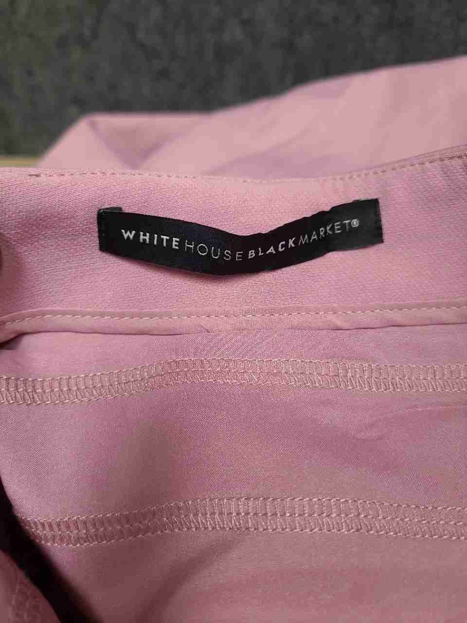 White House Black Market Women's The Skinny Pants Mineral Pink Stretch Sz 8R NWT