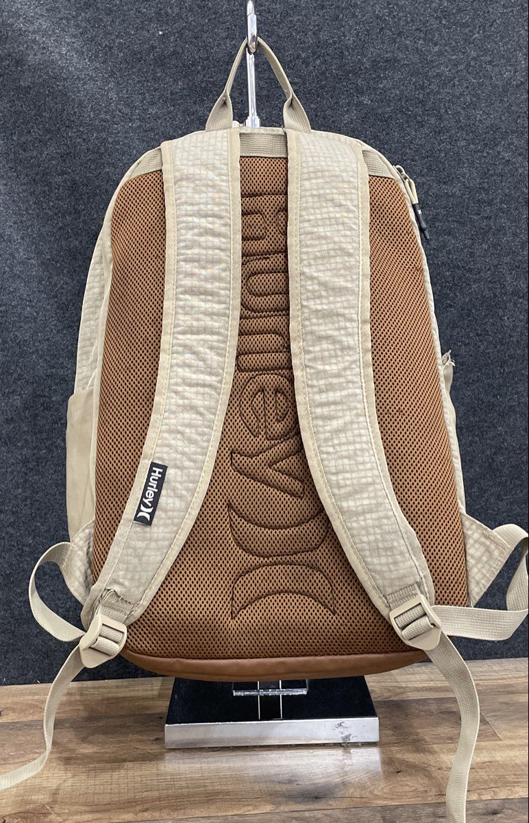 Hurley Cream Textured Multi-Pocket Large Backpack