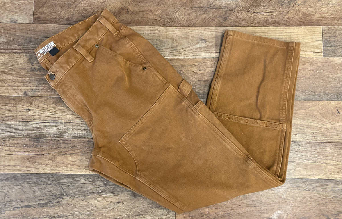 Carhartt Women's Brown Rugged Flex Relaxed Fit Double Front Work Pants Sz 12