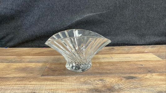 Vintage Style Mikasa Flores Flai Crystal Oval Bowl