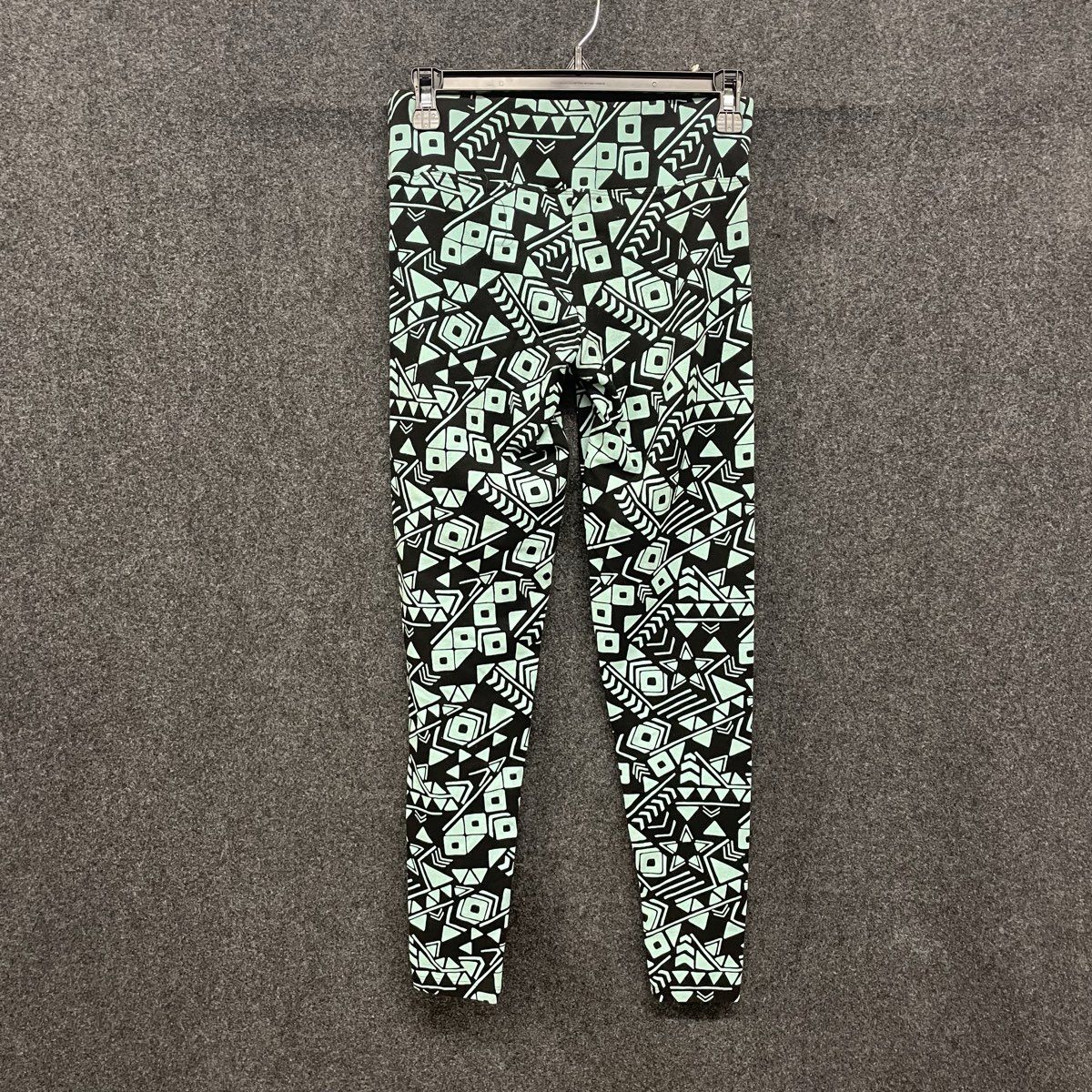 Victoria's Secret PINK Women's Cyan Black Geometric Print Leggings Size S