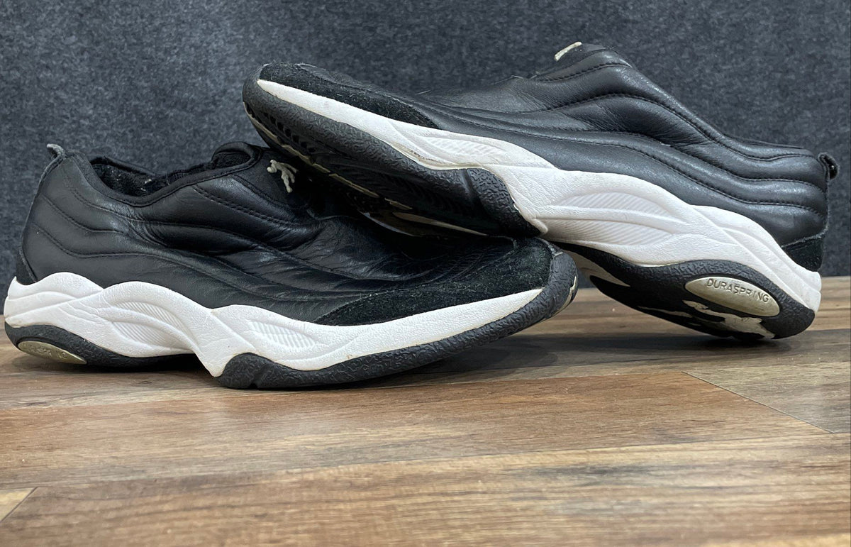 Vintage 2000s AND1 Chosen One Black White Leather Basketball Shoes Size 12