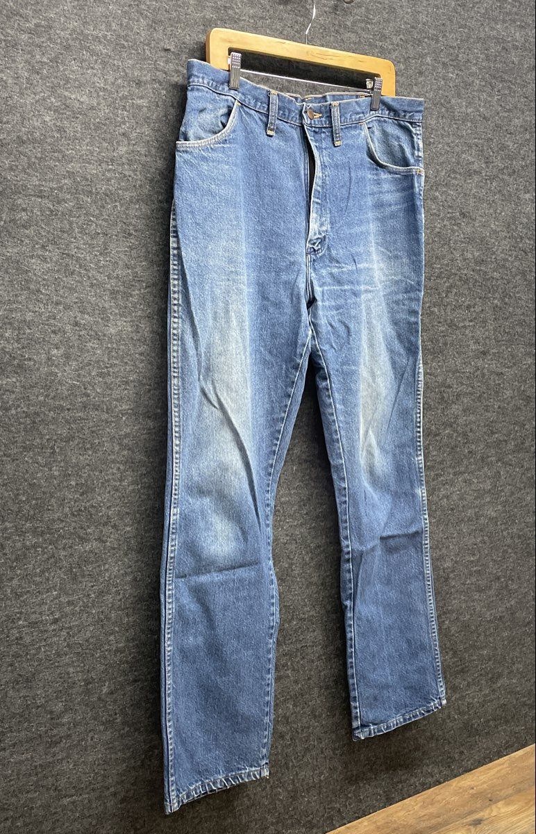 Vintage 90s Rustler Men's Made in USA Blue Denim Jeans Sz 38x34