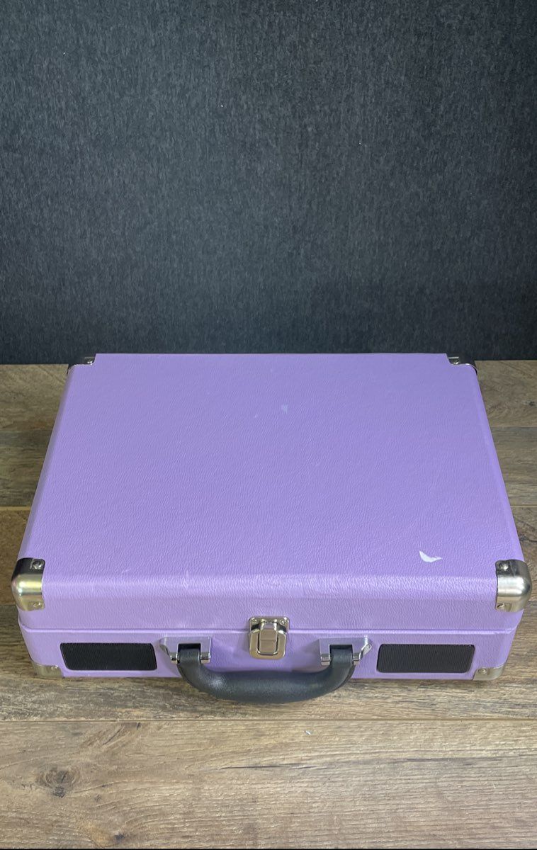 Jorlai J-TT300-PP Portable Suitcase Record Player 3-Speed Turntable Bluetooth