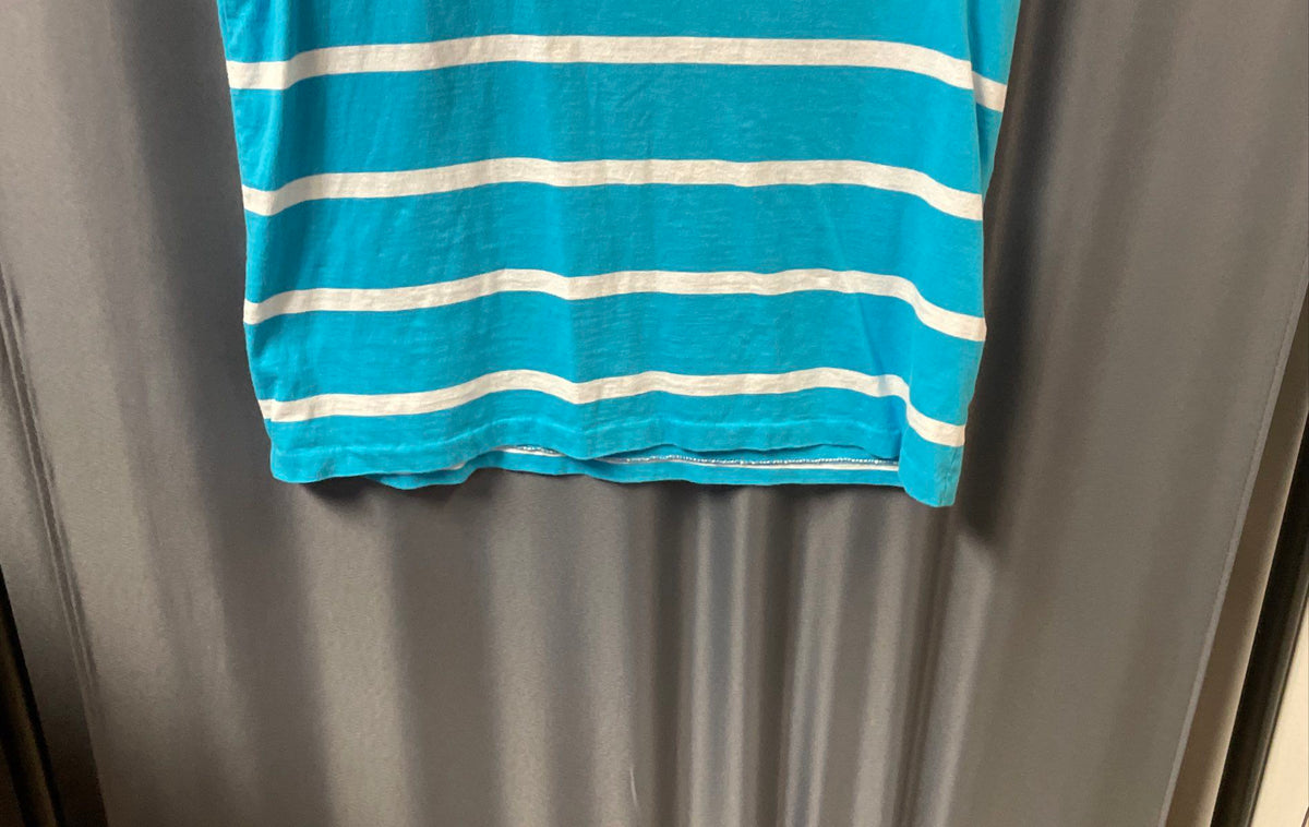 Polo Ralph Lauren Men's Striped Crewneck T-Shirt Blue White Sz M