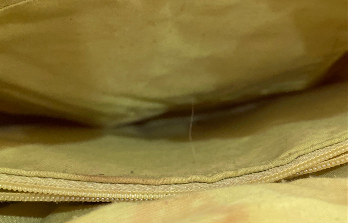 Unbranded Yellow 2000s Woven Straw Style Shoulder Bag Wooden Bead Tote